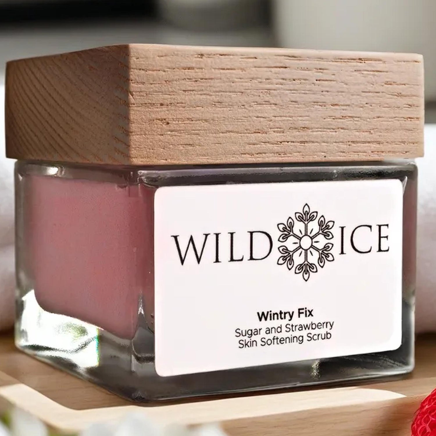 Wintry Fix: Cold-Preserved Strawberry Sugar Scrub with Shea Butter – The Scrub That Moisturizes