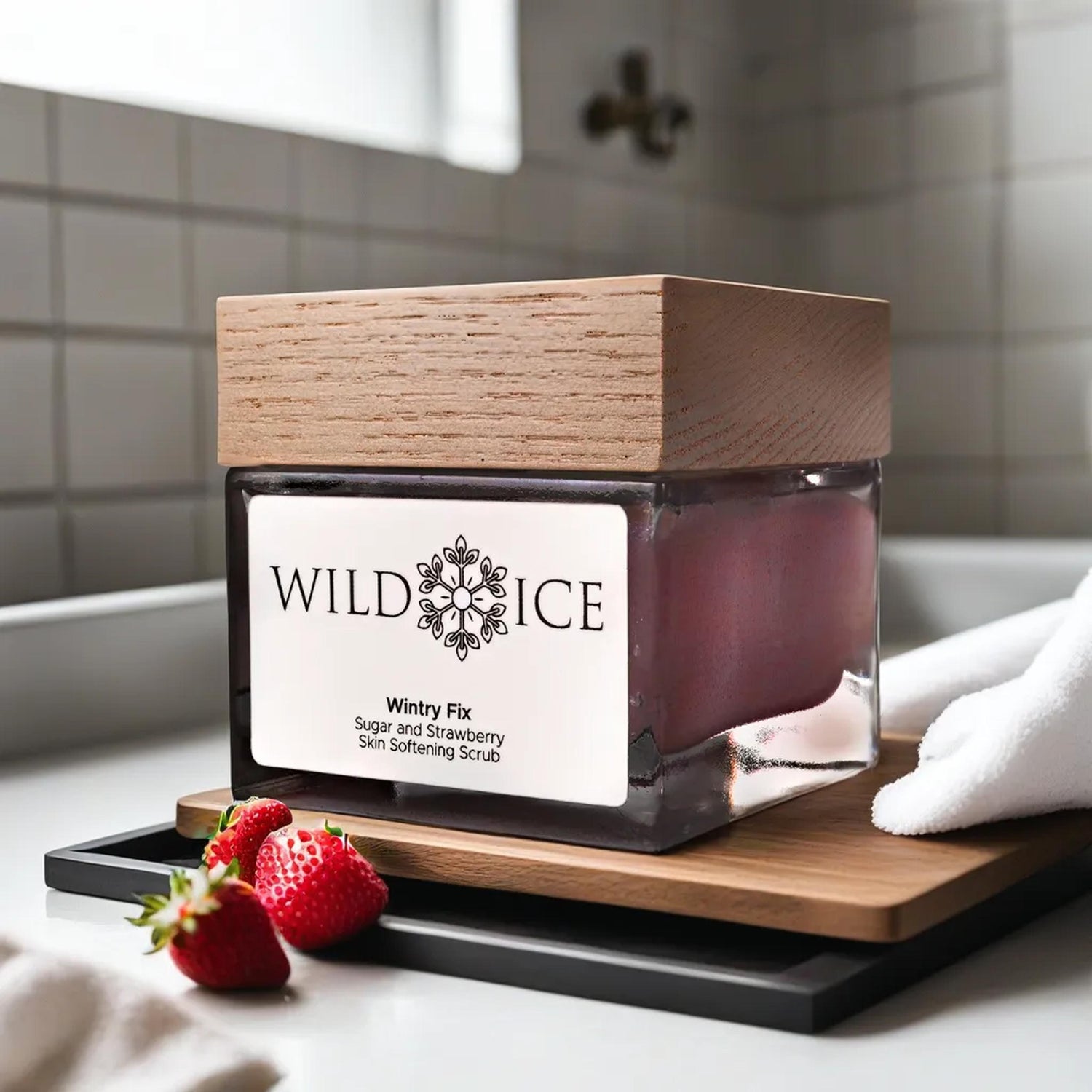 Wintry Fix: Cold-Preserved Strawberry Sugar Scrub with Shea Butter – The Scrub That Moisturizes