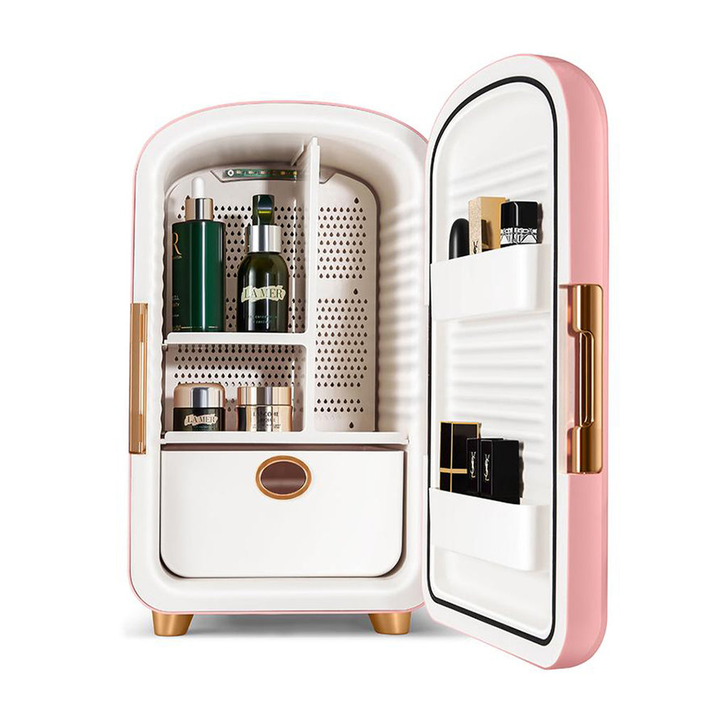 Mini-fridge for skin-care products.