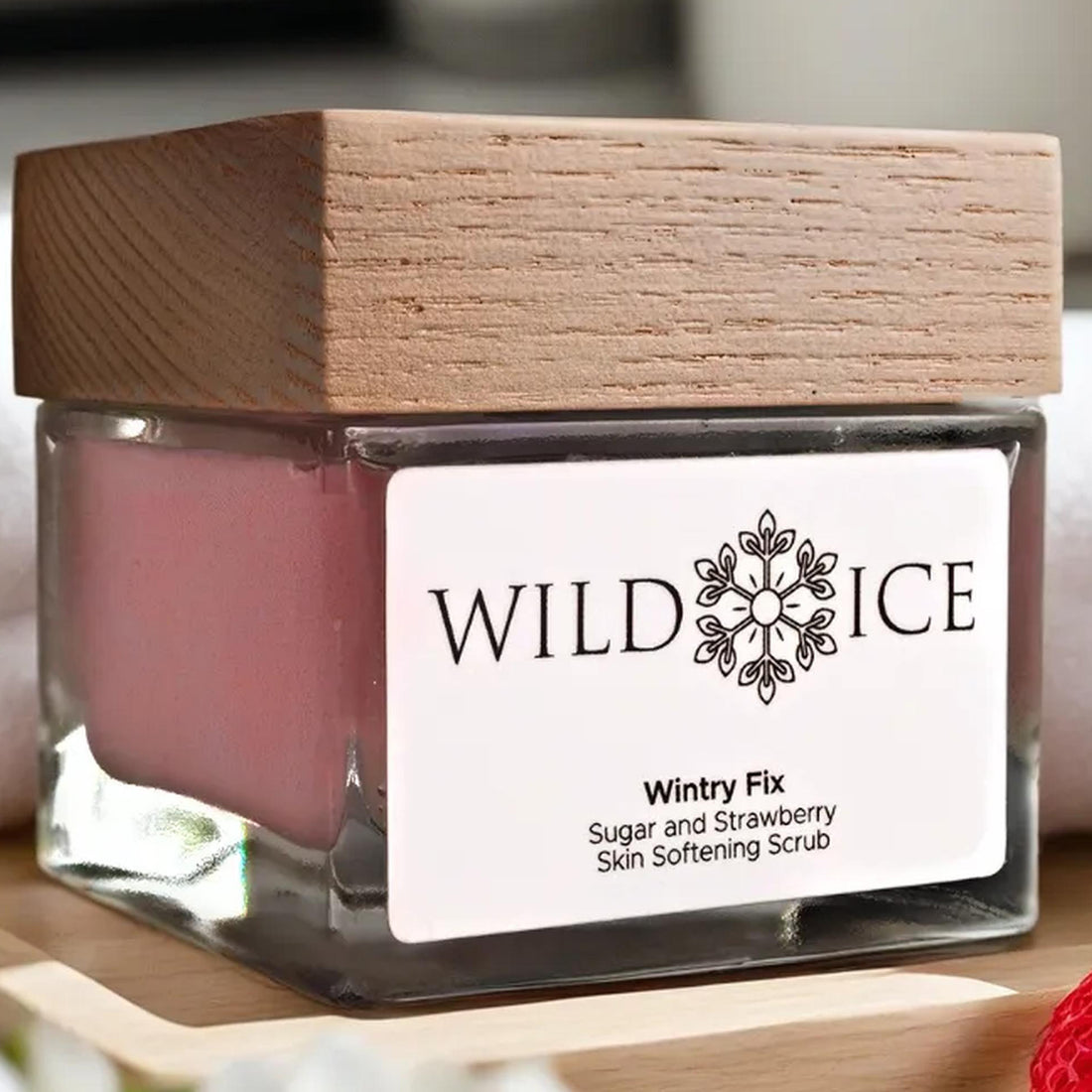 Wintry Fix: Cold-Preserved Strawberry Sugar Scrub with Shea Butter – The Scrub That Moisturizes