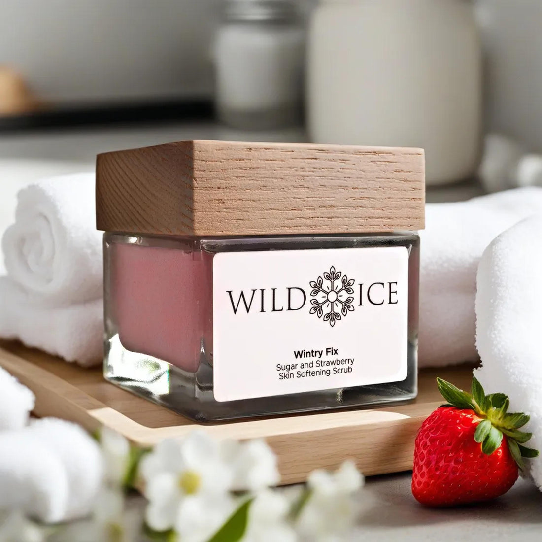 Wintry Fix: Cold-Preserved Strawberry Sugar Scrub with Shea Butter – The Scrub That Moisturizes