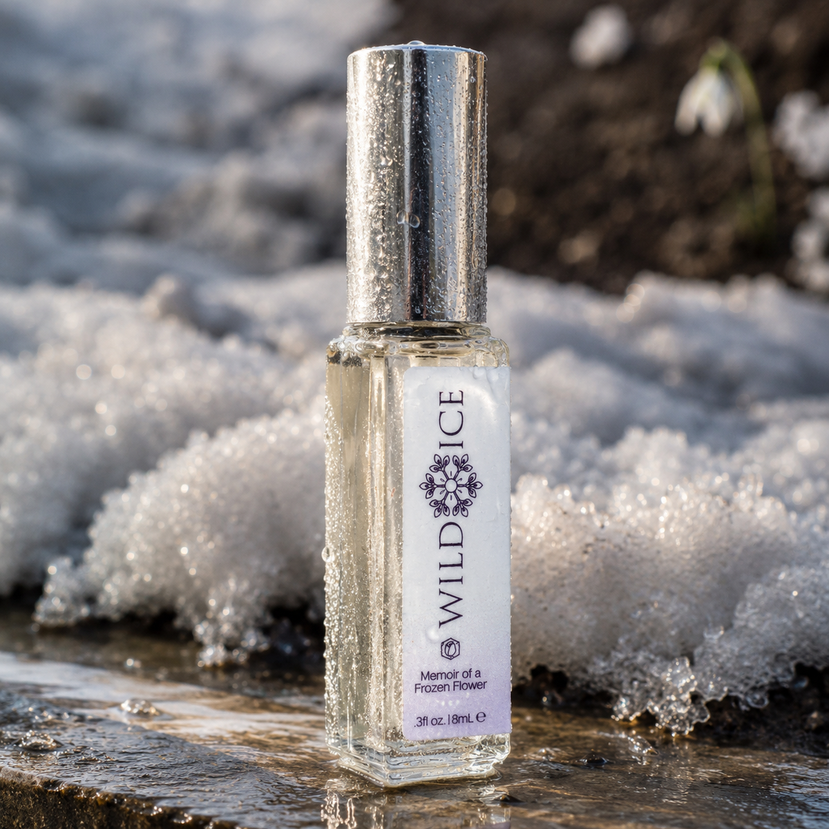 Mini Memoir of a Frozen Flower: Clean Perfume, Parfum Strength, cold-preserved skincare by Wild Ice Botanicals