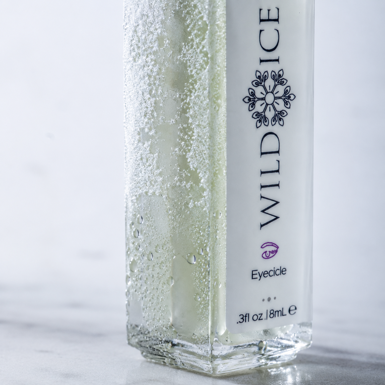 Eyecicle: Peptide Eye Serum, cold-preserved skincare by Wild Ice Botanicals, close-up detail