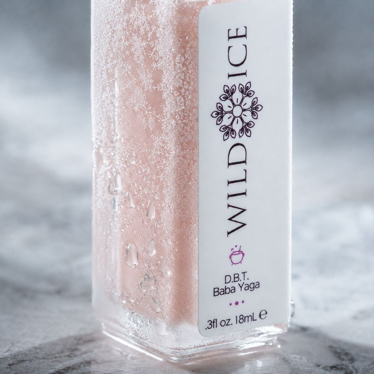 Mini D.B.T. Baba Yaga: Siberian Cold Cream Therapy For Face, Neck, and Eyes, cold-preserved skincare by Wild Ice Botanicals, close-up detail