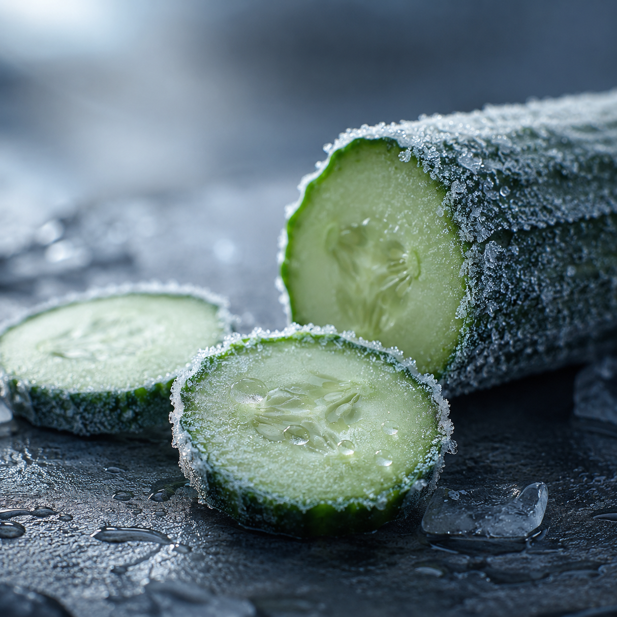Frosted cucumber