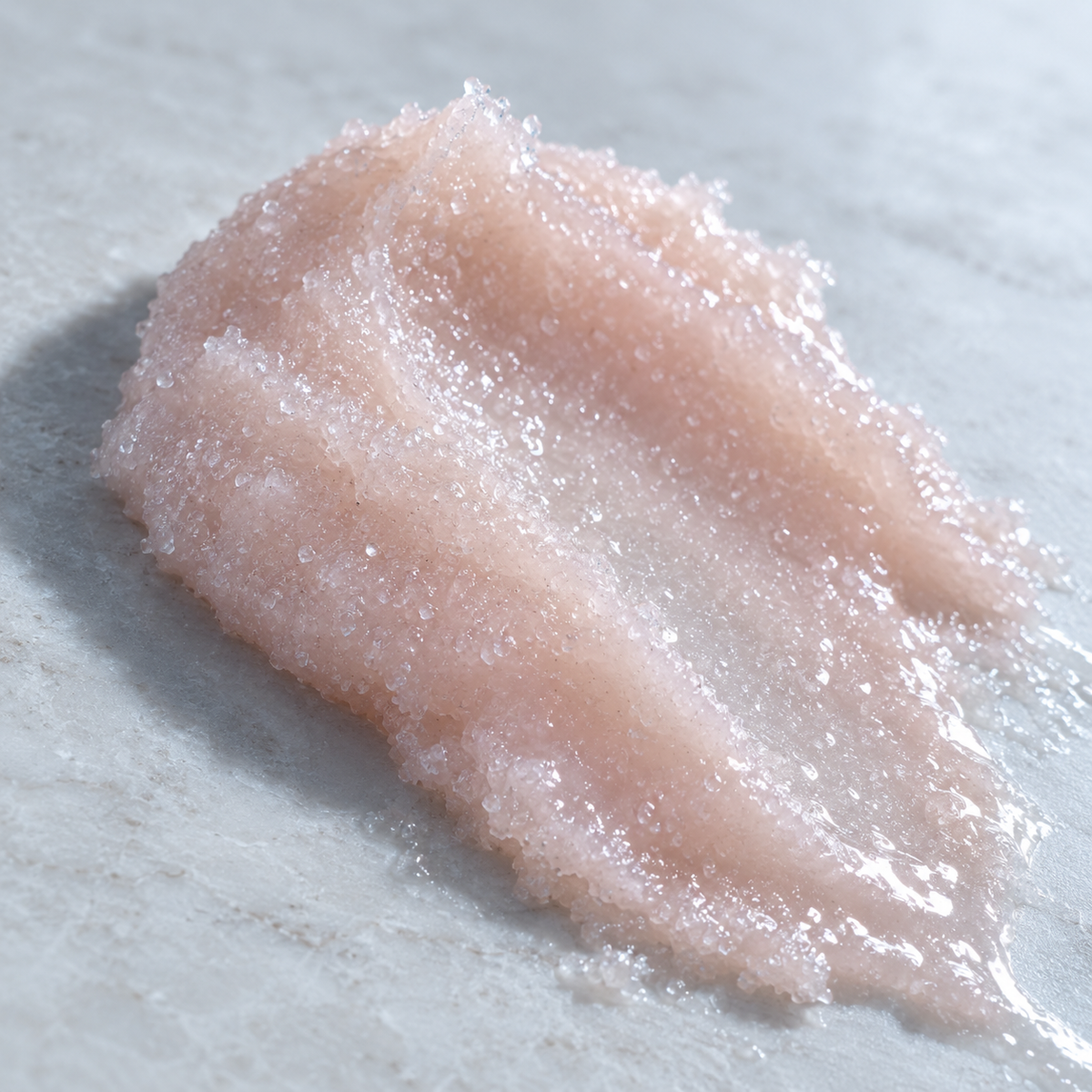 Wintry Fix: Strawberry Sugar Body Scrub, cold-preserved skincare by Wild Ice Botanicals, close-up detail, view 2