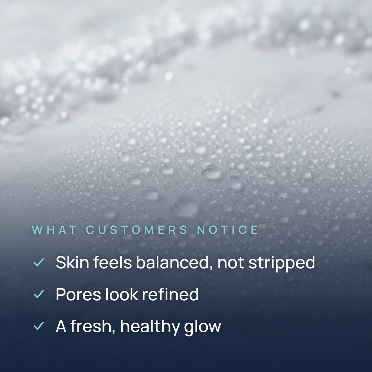 Graphic summarizing Mini Gaea's Gala benefits: balanced skin, refined pores, healthy glow