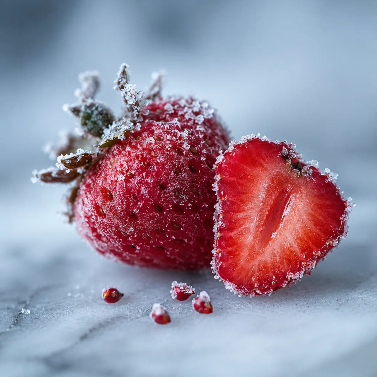 Frosted wild strawberry