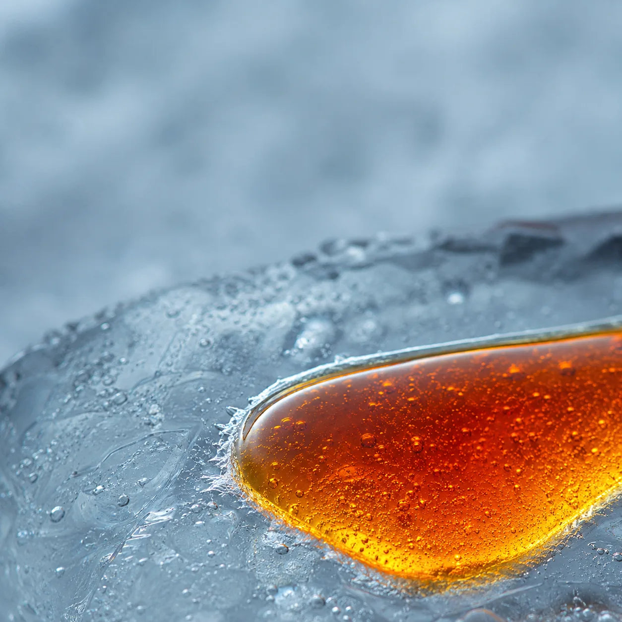 Cryo-C crimson vitamin C swatch on ice