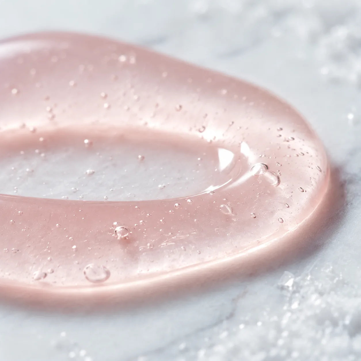 7 Winters gel texture, cushioned blush dollop