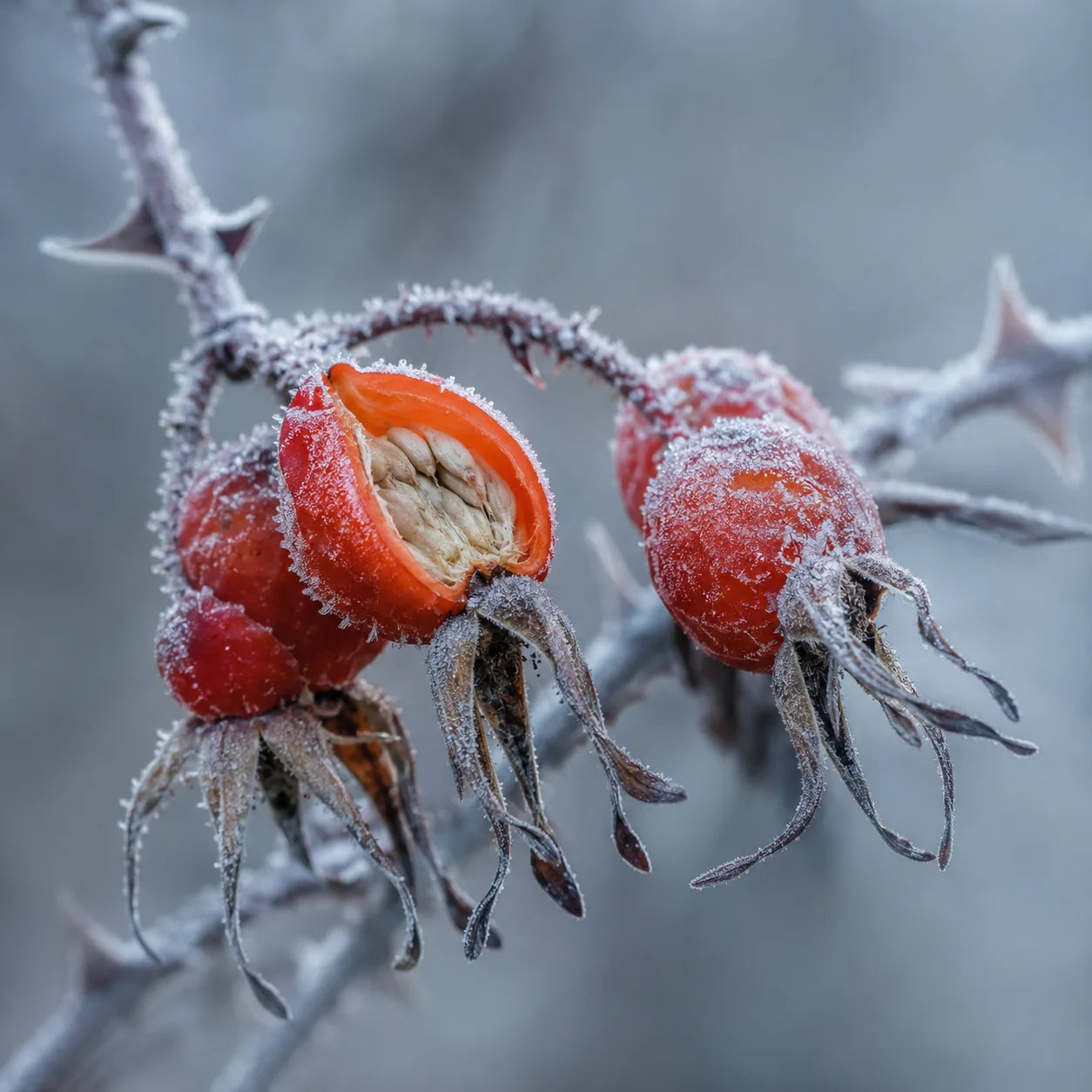 macro rosehip